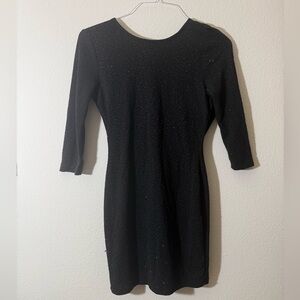 Windsor Elegant Black Long Sleeve Dress